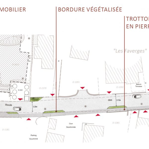 Route des Moulins - Plan paysager