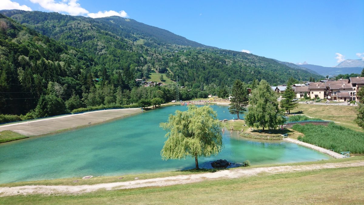 Vidange du lac de Bozel