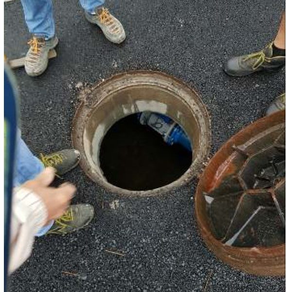 Chambre de vannes au niveau du giratoire
