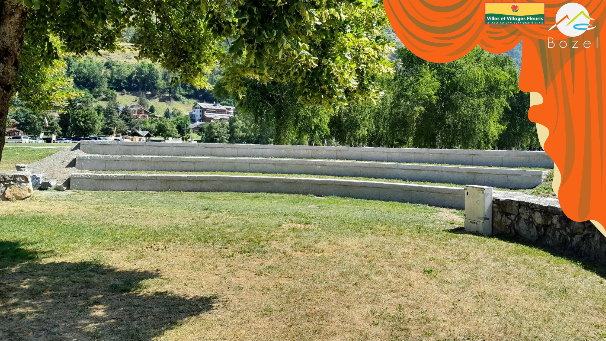 Construction d’un théâtre de verdure