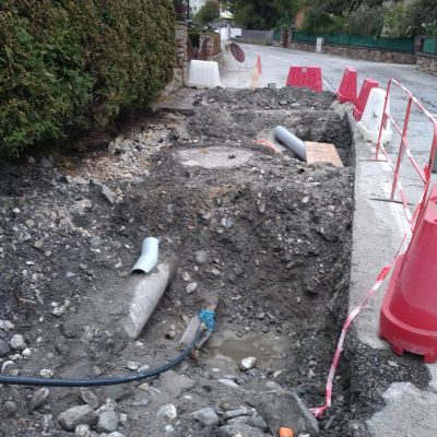 Déviation de l'alimentation en eau potable